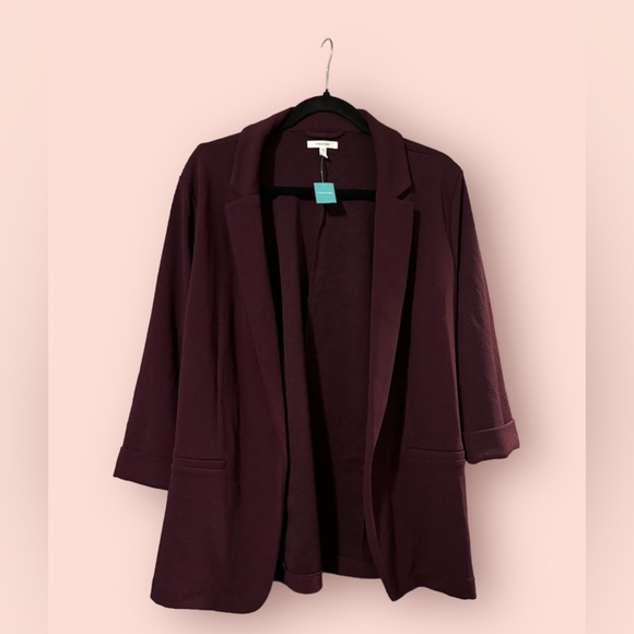 Maurices Jackets & Blazers - MAURICES - PLUM - SIZE 1X - Blazer